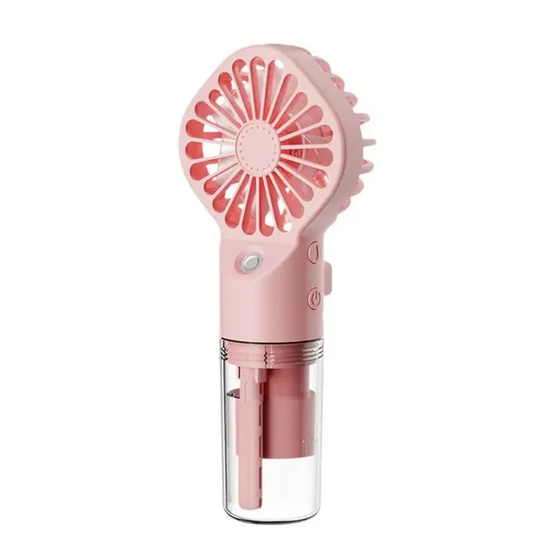 Strong Power Spray Humidification Small Fan Humidification Usb Charging Portable Fan Icy and Refreshing Fan Water Supplement