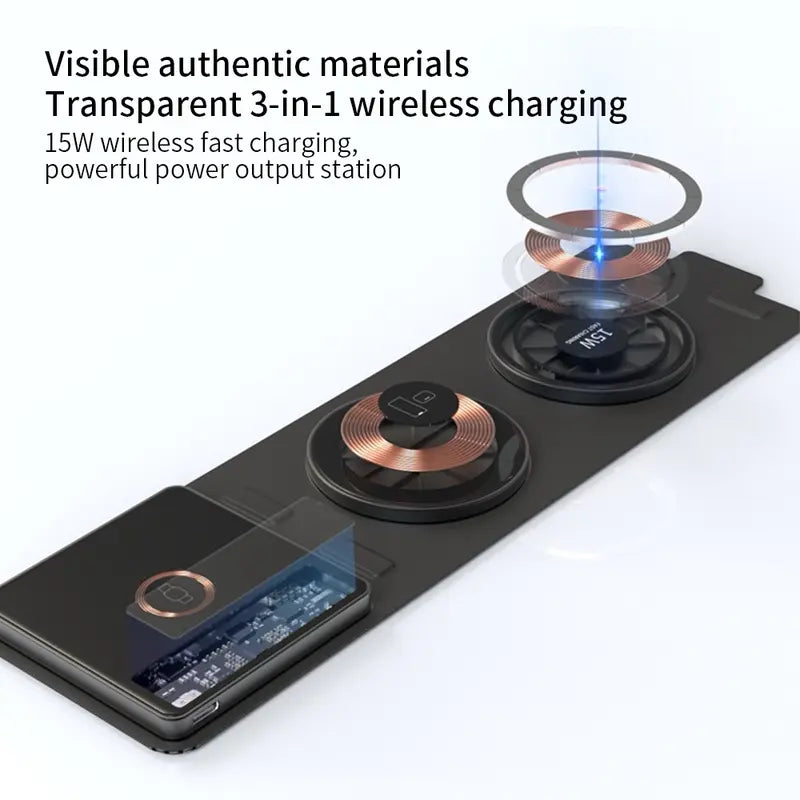 Portable 3 in 1 Wireless Chargers