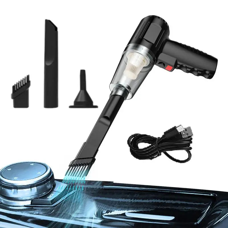 9000Pa Car Vacuum Cleaner Powerful Cleaning Machine Handheld Car Vacuum Rechargeable Wireless Cleaner for Car Home Pet Hair