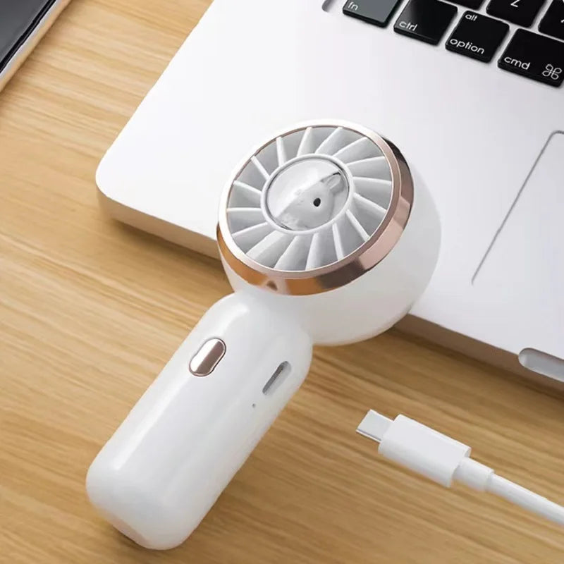 Mini Portable Fan 3 Pack Cute Handheld Fan Battery Operated Lightweight Small Personal Fan with 3 Speeds and USB Rechargeable