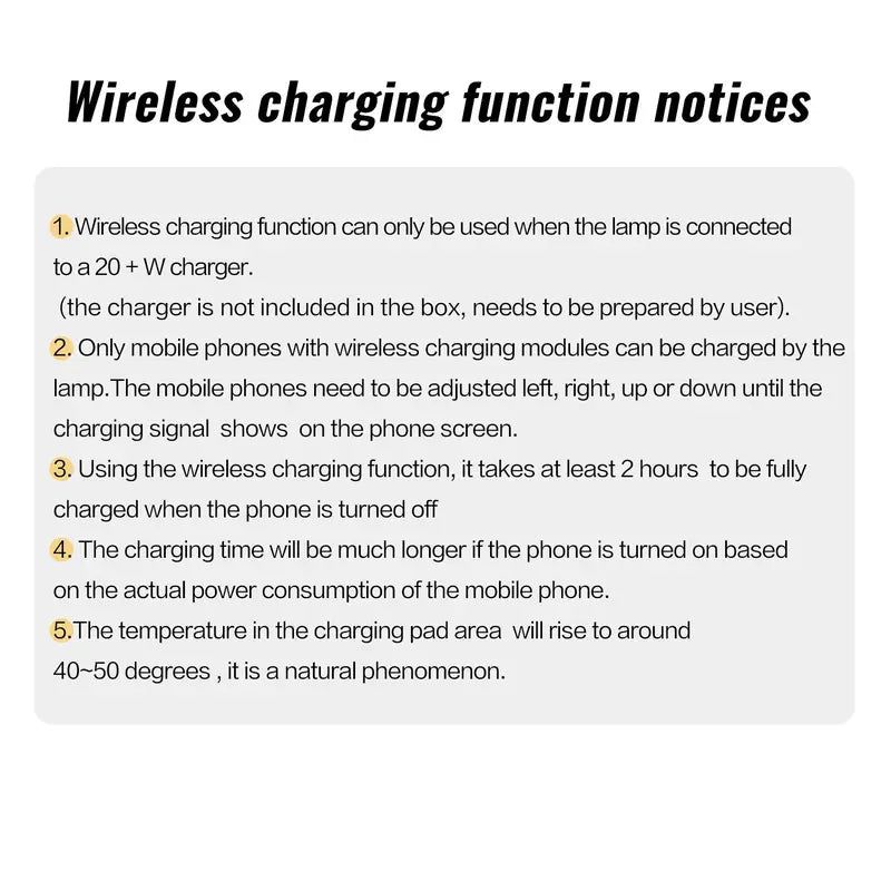 Multifunctional Wireless Smart Charging Alarm Clock for Night Stand, 1 Piece LED Night Light Table Atmosphere Lamp, Portable Music Lamp Wireless Charger, Wireless Charging Nightstand Lamp for Bedroom, Portable Chargers Alarm Clock, Car Charger Accessories