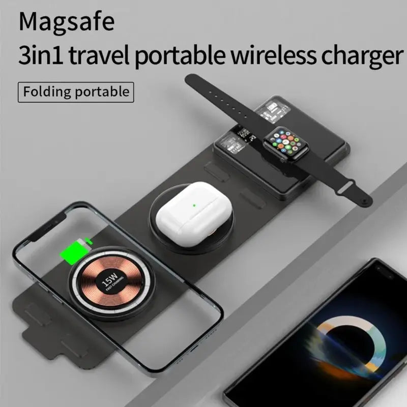 Portable 3 in 1 Wireless Chargers