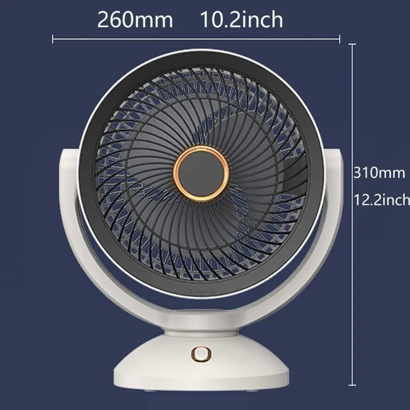 Portable Desktop Fan Small Fan for Bedroom D Fan Quiet Rechargeable Fan Adjustable Fan with 5 Speeds Hand Fan Hand Fan for Bedroom Office Travel Bathroom